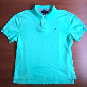 MENS Tommy Hilfiger Medium Cotton Polo Shirt-BLUE